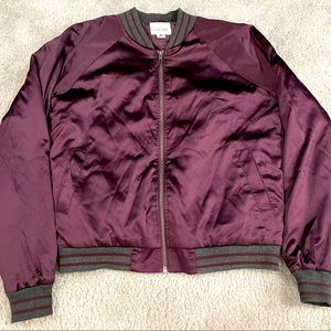 Satin Bomber Jacket